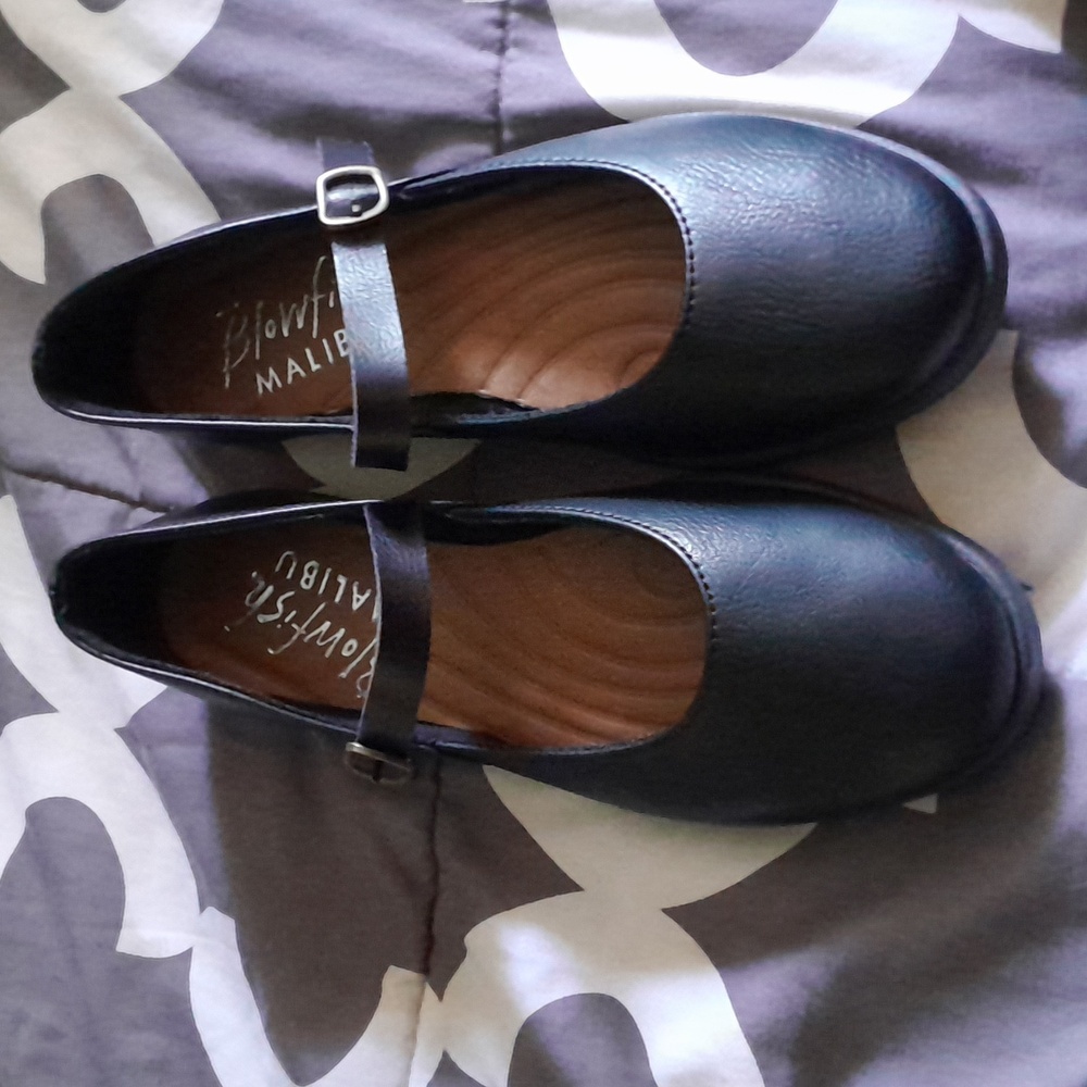 Blowfish Women's Black Mary Jane Flats